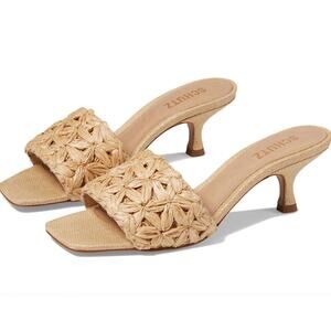 SCHUTZ Dethalia Straw Raffia Sandal Size 11
